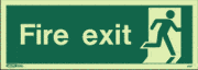Final exit to outside sign